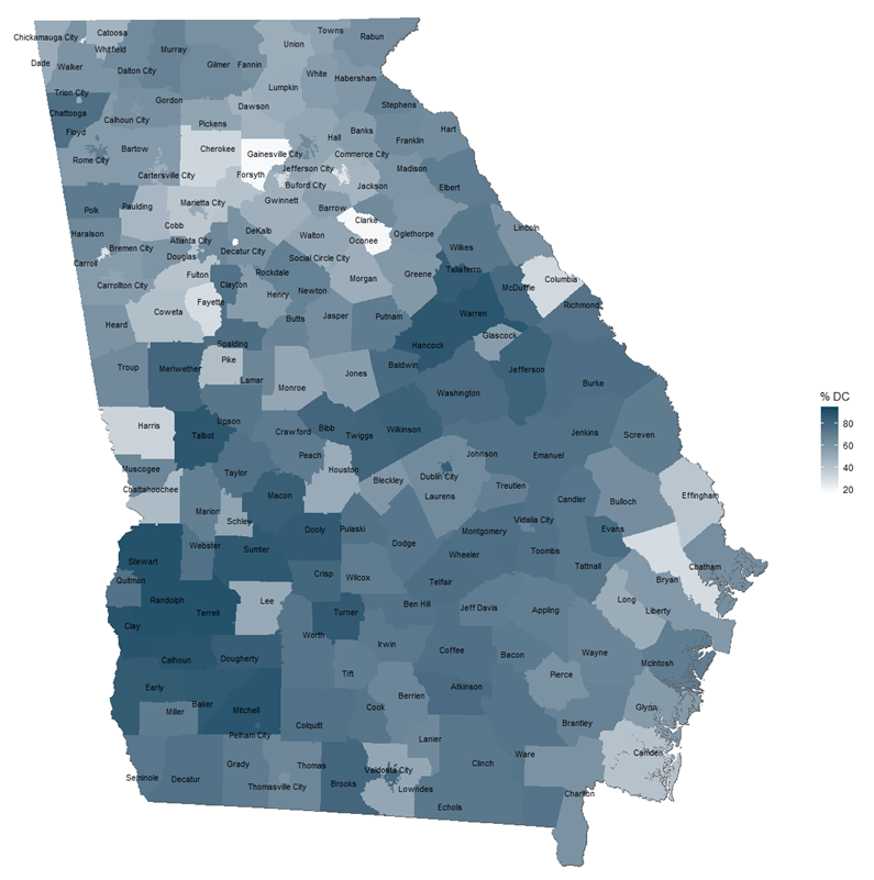 Direct Certification Map