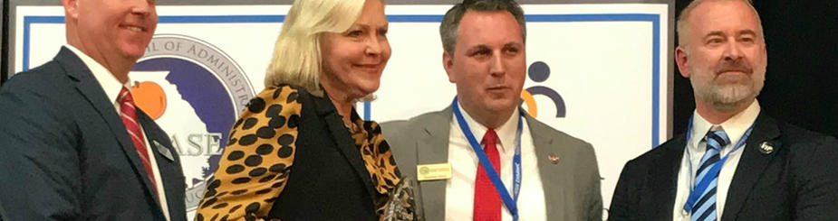 Joy Hawkins receives award for Distinguished Public Service